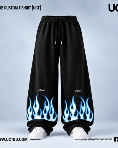 ARTISTIC- BLACK MENS PREMIUM BAGGY JOGGERS