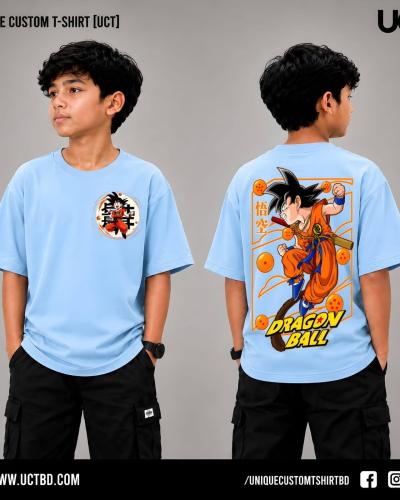 TOM & JERRY 01 -BLACK KIDS DROP SHOULDER T-SHIRT