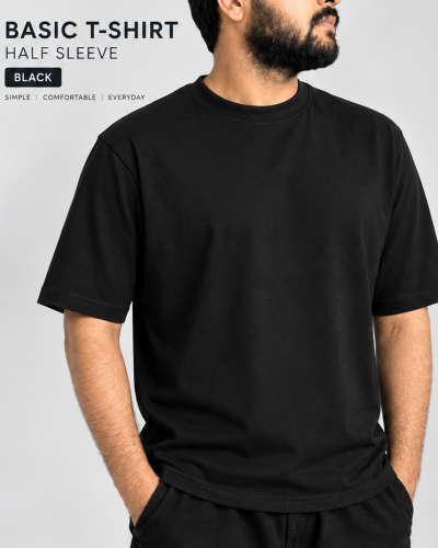 PREMIUM BASIC T-SHIRT - BLACK