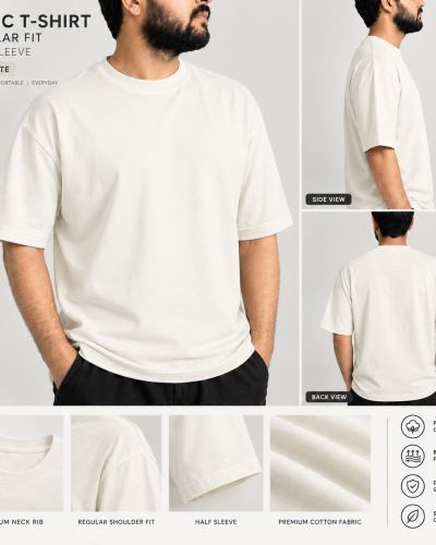 PREMIUM BASIC T-SHIRT - OFF WHITE