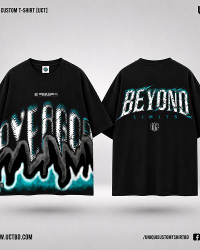 BEYOND-BLACK DROP SHOULDER T-SHIRT